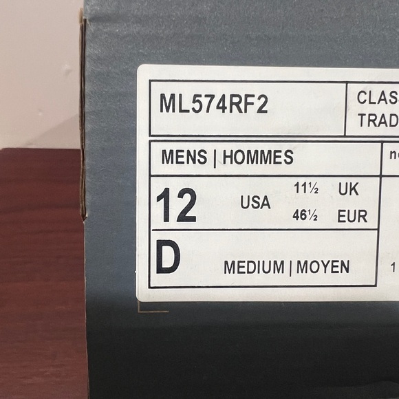 New Balance 574, ML574RF2, Tan & Blue - Picture 4 of 13